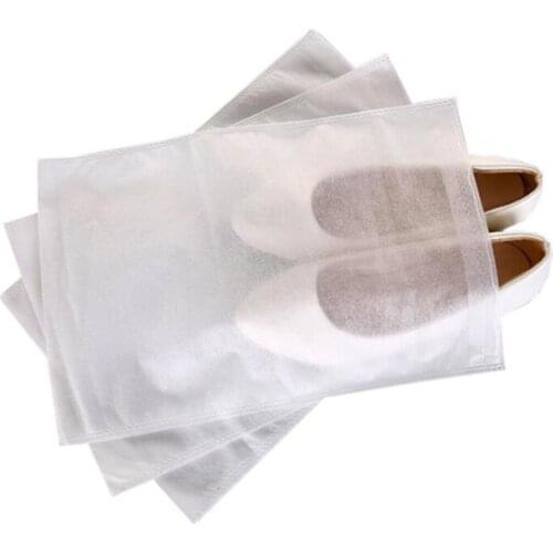 10Pcs Fabric Shoes Bag Boots Dustproof Organizer Storage Bag Portable Drawstring Pouch For Travel Carrying Protector Covers