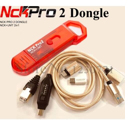 100% Original NCK Pro Dongle NCK Pro2 Dongl +MUF ALL BOOT CABLE ( NCK DONGLE+UMT DONGLE 2 in1 ) Free Shipping