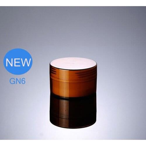 300pcs/lot Newest 50g 50ml High Grade PS Cream Jar For Cosmetic Packaging, Amber Cream Bottles Jars GN6