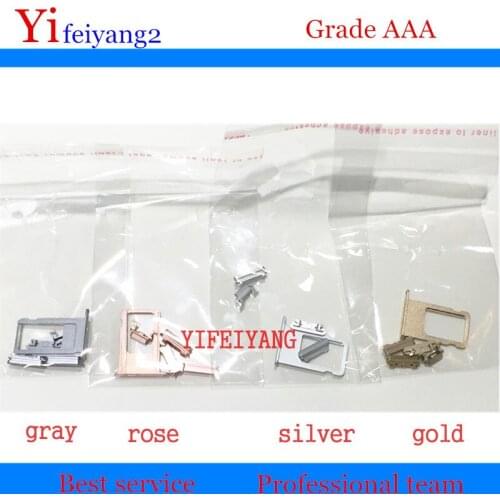 50 SET YIFEIYANG New Sim Card Tray + Volume Key Button+Power Key Switch On/Off Button + Mute Switch For iPhone 6s 6s plus