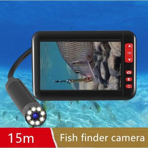 8mm Underwater Endoscope Inspection Camera 10m Winter Ice Fishing Camcorder Fish Finder for Fishing with 4.3 inch Monitor