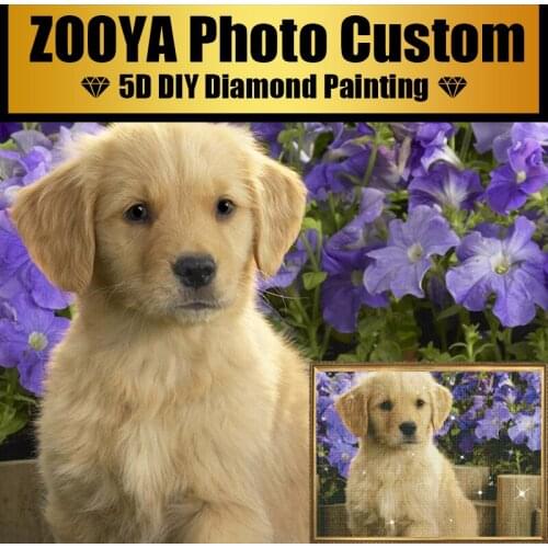 Pet Photo Custom Diamond Painting 5d Diy Mosaic Full Square Round Drill Diamaont Of Rhinestone Daimond Embroidery Pictures DZ15