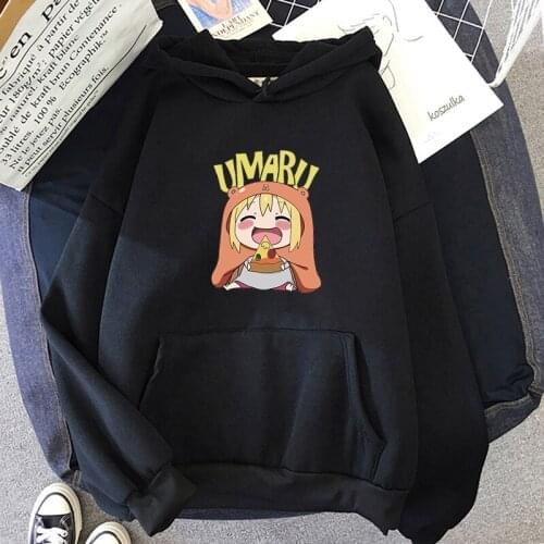 Anime Himouto! Umaru-chan Hoodies Women Kawai Print Cool Girl Carton Loose Sweatshirt Aesthetic Kawaii Graphic Streetwears Tops