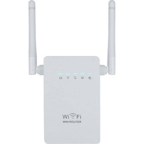 AU42 -Wireless Router Repeater 300Mbps Home High-Power Through-Wall Smart Wifi High-Speed Repeater AP Enhancer