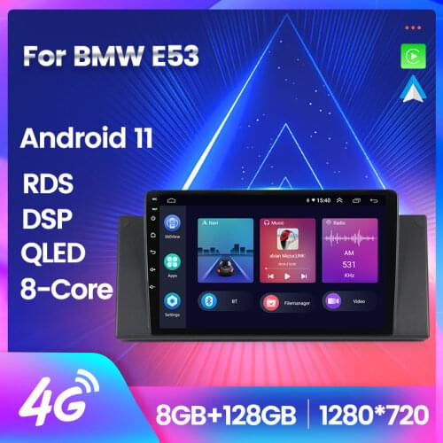 Android 11 Car Multimedia Player 2 din Car Radio for BMW 5 Series X5 E53 E39 Touch Screen Bluetooth GPS Navigation FM SWC 2din