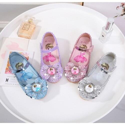 Toddler Sandals Summer Crystal Sequins Single Shoes Sports Shoes Princess Casual Shoes Sandals Baby Kids Girls Sandals22-36