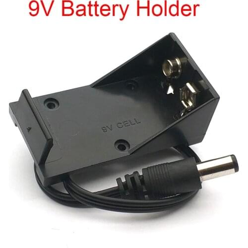 9V Battery Holder Battery Box Case Wire With Plug 5.5*2.1mm