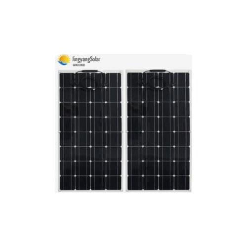 Two 100w semi-flexible solar panels, 200w, low price, for home lighting, RV, yacht power generation