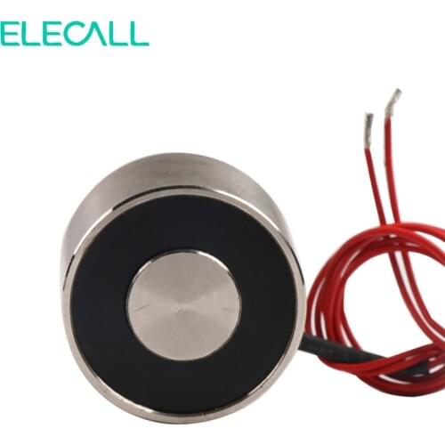 ELE-P34/25 Electric Lifting Magnet Holding Electromagnet Lift 20Kg Solenoid 12V DC 6W
