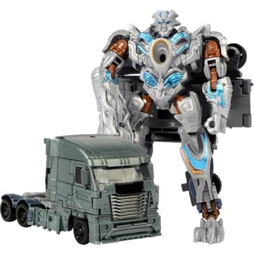 YUE XING Top Sale 20cm Big Transformation Plastic Educational Cool Robot Action Figure toys for children boys car model Toy gift