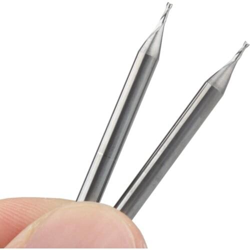 10Pcs 3.175x0.8x3mm Two Flutes End Mill Bits,Cutting Tools,Carbide Tools, Woodworking Tools,CNC Router Bits