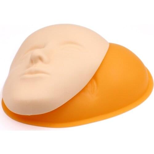 Use 5D Facial Tattoo Training Head Silicone Practice Permanent Makeup Lip Eyebrow Tattoo Skin Mannequin Doll Face Head