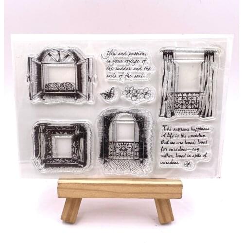 KLJUYP Window Clear Stamps Scrapbook Paper Craft Clear stamp scrapbooking 03273