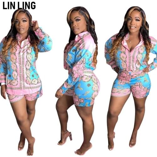 LINLING Two Piece Outfits for Women Shorts - Summer Tie Dye Short Sleeve T-Shirts and Shorts Tracksuits Set