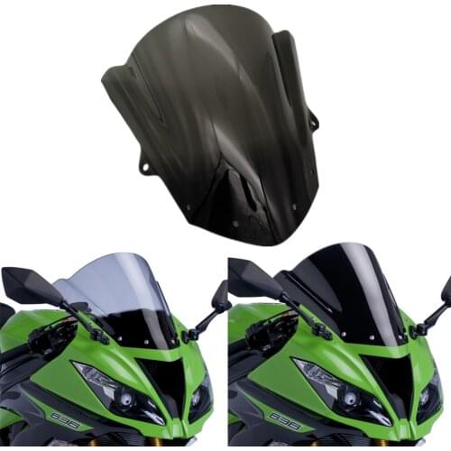 Motorcycle windshield windscreen For Kawasaki ZX6R ZX-6R 2009 2010 2012 2013 2014 2015 2016 2017 2018 ZX10R ZX-10R 2008 2009