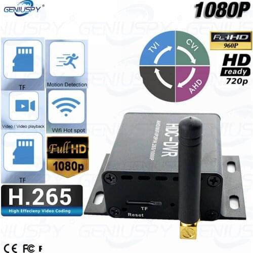 Mini DVR Wifi Video Recorder Real time video Record Motion Detection AHD/TVI/CVI 1080P Camera IP Camera Analog Camera DVR Record