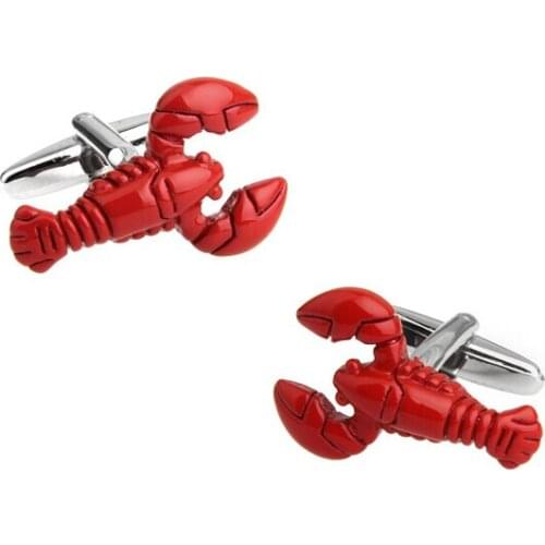Factory Price Retail Lovely Animal Cufflinks For Men Fashion Copper Material Red Scorpion Design Cuff Links Free Shipping