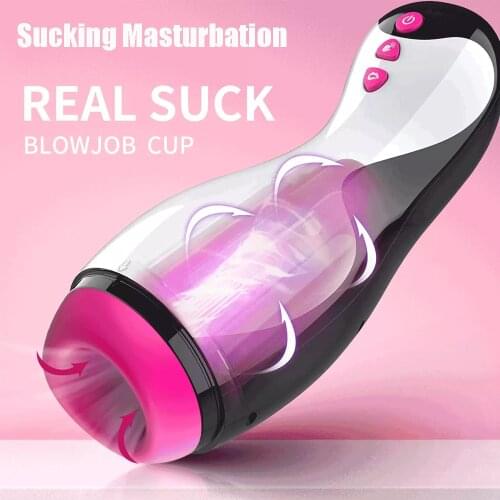 Male Automatic Sucking Heating Vagina Masturbation Cup Real Blowjob Masturbator Adult Toys Sex Toys For Men Toys -40