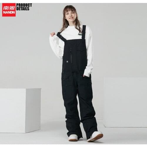 NANDN Ski pants Waterproof Wear Suspenders Snowboarding gear