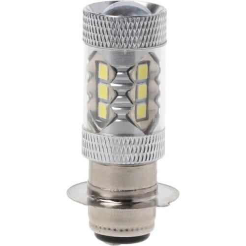 PX15D H6 80W 6500K 16 LED White Headlight Fog Light Driving Bulb Lamp For Motorcycle Bicycle Bike