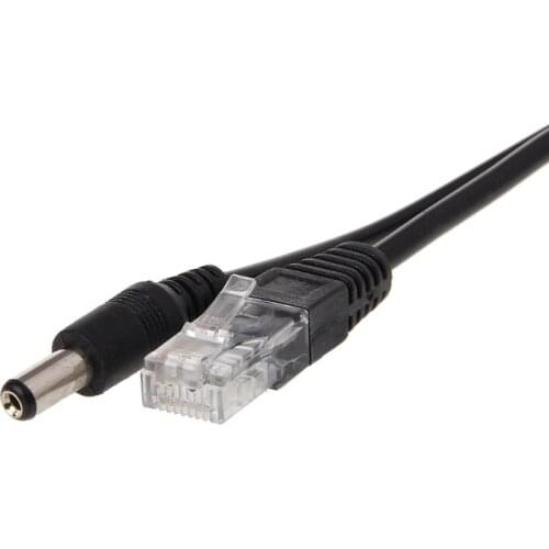 RJ45 Injector POE Splitter Adapter Cable Kit Passive Power Over Ethernet 12-48V