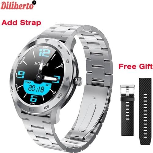 Diliberto ECG Smart Watch IP68 Waterproof Fitness Tracker Heart Rate Monitor DT98 Stopwatch Bluetooth Call Smartwatch VS B57 L7