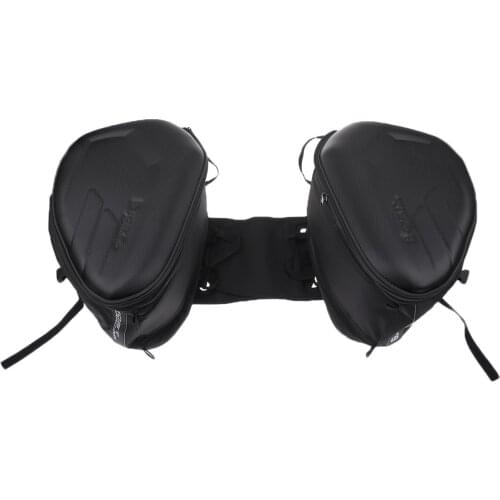 Waterproof Motorcycle Trunk Luggage Pannier Saddle Bags Expandable Side Bag