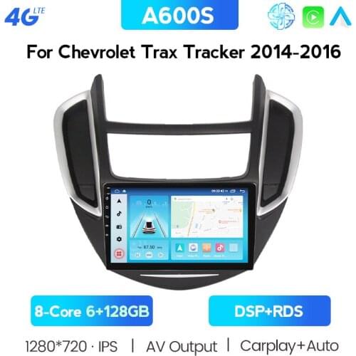 Octa Core 1024*600 Android System Car DVD GPS Navigation Player Deckless Car Stereo For Chevrolet TRAX 2014-2016 Radio Headunit