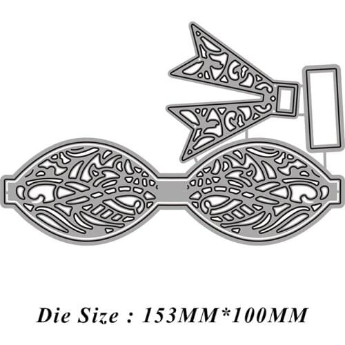 Hollow Out Bow Bowknot Metal Cutting Dies Cut Die Mold Card Scrapbooking Paper Craft Knife Mould Blade Punch Stencil