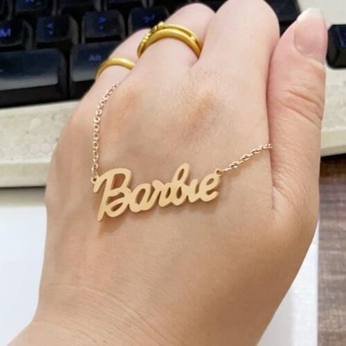 European And American Fashion Lovely The English Alphabet Necklace Female