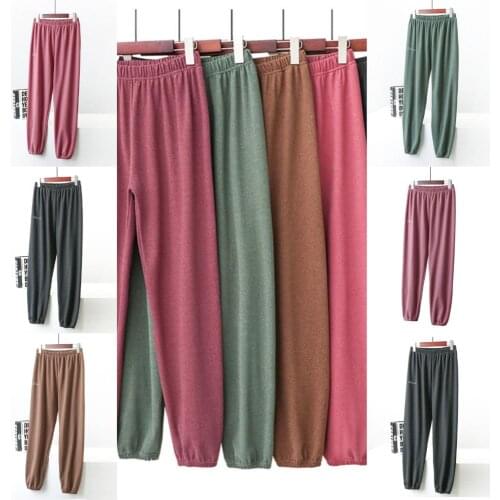 Women Thermal Underwear Plush thick warm pants Loose casual pajamas Sexy lingerie Warm High Elastic polyester Thermal Warm pants