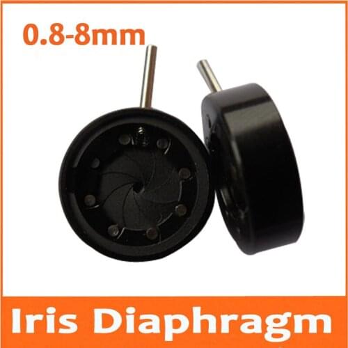 100pcs 0-8MM Amplifying Light Regulator Optical Iris Diaphragm Aperture Condenser 8 Blades for Digital Camera Microscope Adapter