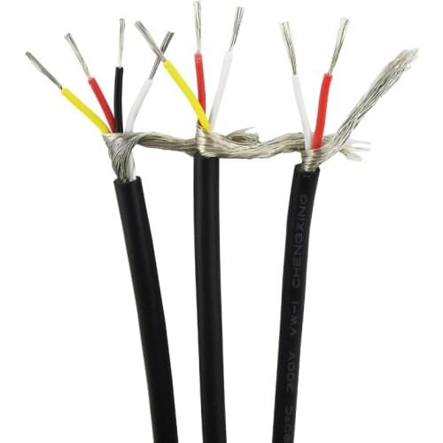 28AWG 3 core Controlled Cable Shielded Wires Headphone Cable Audio Lines