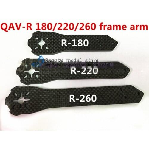 4 PCS DIY mini drone FPV QAV-R cross racing quadcopter spare repair parts pure carbon fiber frame arms/Strengthen plate parts