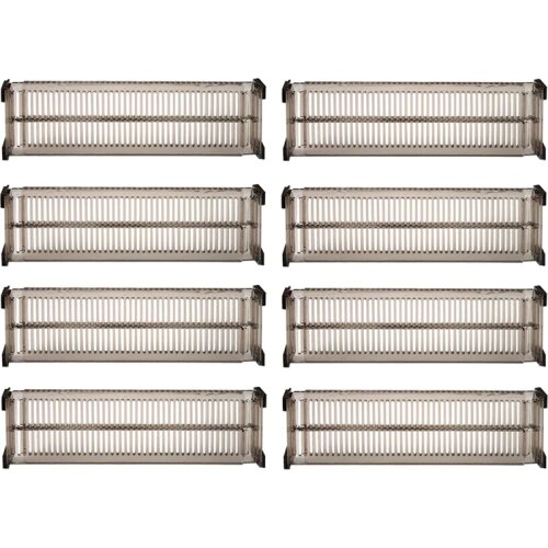 8 PCS Adjustable Drawer Dividers DIY Cabinet Storage Partition Divider for Clutter Kitchen Cutlery Organizer Separator