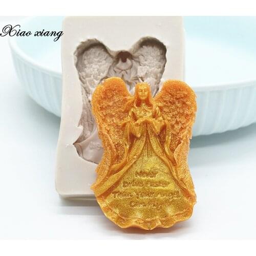 Angel Silicone Resin Molds DIY Cake Pastry Candy Fondant Moulds Dessert Chocolate Lace Decoration Kitchen Baking Tools M1934
