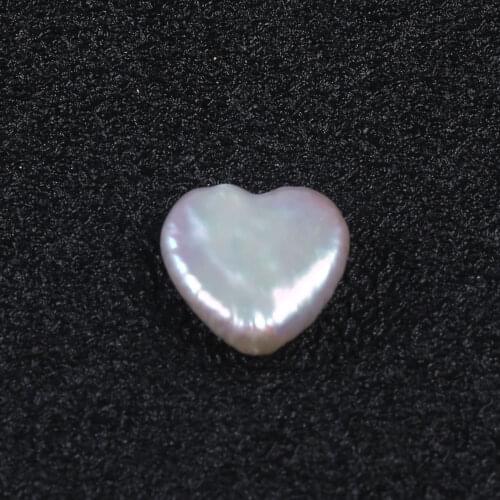 12mm Natural White Heart Shape Baroque Freshwater Pearl Loose Beads