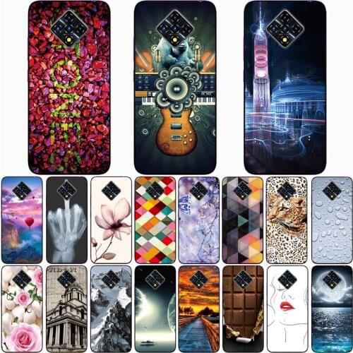 For Infinix Zero 8i Case Wolf Silicon TPU Fundas for Infinix Zero 8 X687 Cat Animal Shell Bag Housing Phone Cases