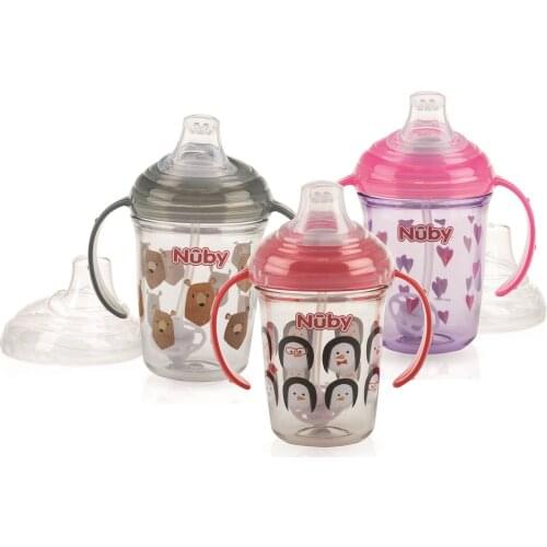 Baby bottles 6 + months soft tip biberon baby exercise cup newborn baby boys girl glass high temperature resistant Anti-colic