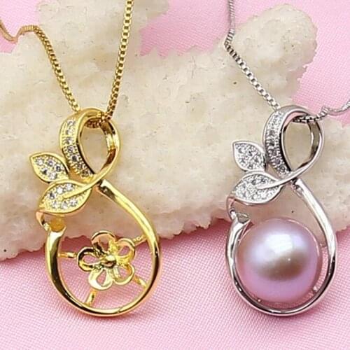HOT Fashion Popular European Style Pearl Pendant Mountings, Pendant Findings, Pendant Settings Jewelry Parts Fittings