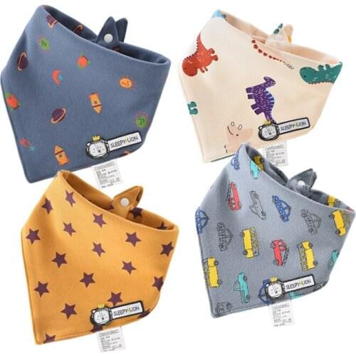 Cartoon Pattern Cotton Drool Bibs Saliva Towel New Born Baby Apron Food Self Feeding For Child Toddler Infant Kids Children Gift