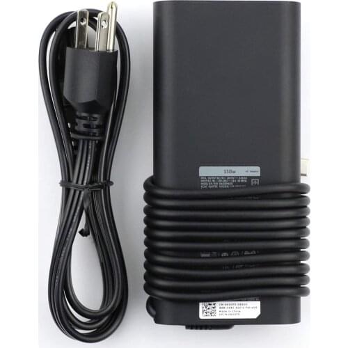 Huiyuan Fit for dell 20V 6.5A 130W USB Type C 0K00F5 AC Adapter Fit for dell XPS 2-in-1 4K Touch-Screen Laptop Model: XPS