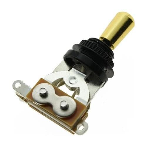 KAISH Black LP 3 Way Guitar Toggle Switch w/ Gold Metal Tip fits LP SG