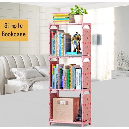 2021 Creative Bookcase Simple Bookcase Storage Rack Combination Layer Shelf Floor Childrens Bookcases Storage Shelve For Books
