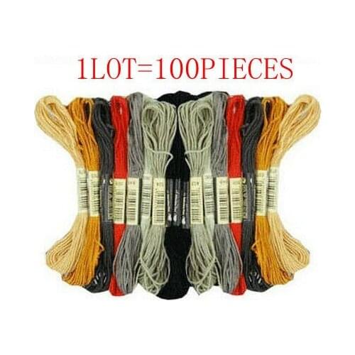 Best Quality 1L0T=100PIECES Cross Stitch Thread Free Shipping
