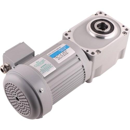 Lunyee 220V 200W Hypoid Gear Motor with Right Angle Hollow Shaft Variable Speed