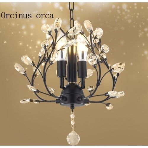 American Style Crystal Chandelier three bedroom hallway hallway lights Nordic restaurant porch porch lights