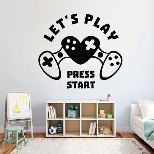 Gamer wall decal Eat Sleep Game wall decal Controller video game decals Customized For Kids Bedroom Vinyl Wall Art Decal A11-009