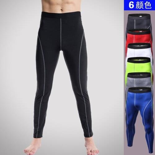 New 2020 Mens Compression Pants Fashion Jogger Tights Bodybuilding Trousers High Elasticity Quick Dry Base Layer Skinny Leggings
