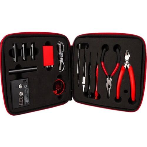 Fixmee New Arrival Vape Tool Bag Kit Combo Set Full DIY Kit V2 Jig Meter Tweezer Heat Wire Plier VS Accessories